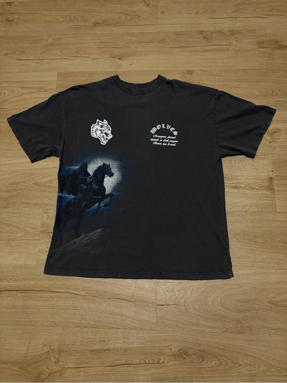 Darc Sport Black Wolves Graphic Crewneck Tee